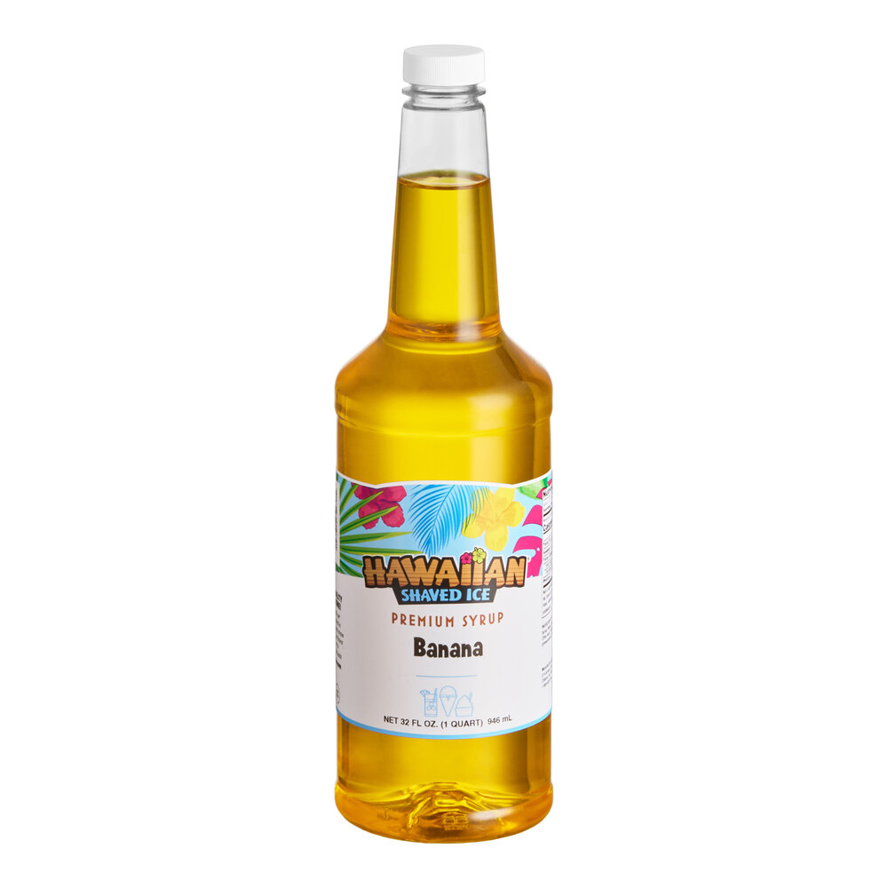 Hawaiian Shaved Ice Banana Snow Cone Syrup 32 fl. oz.