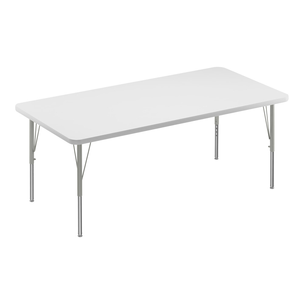Correll 30 X 48 Rectangular White 19 29 Adjustable Height High correll-30-x-48-rectangular-white-19-29-adjustable-height-high