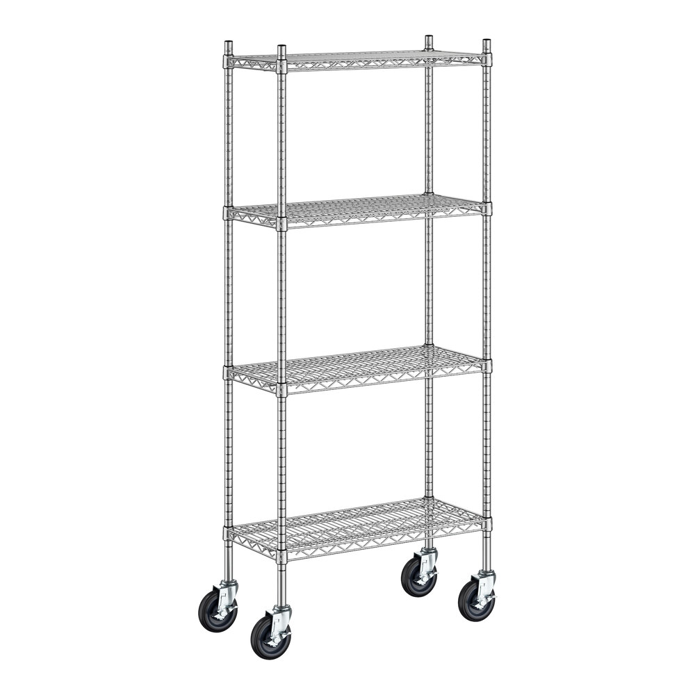 Regency Spec Line 14 X 30 X 70 NSF Stainless Steel Wire Mobile Regency spec line 14 x 30 x 70 nsf stainless steel wire mobile