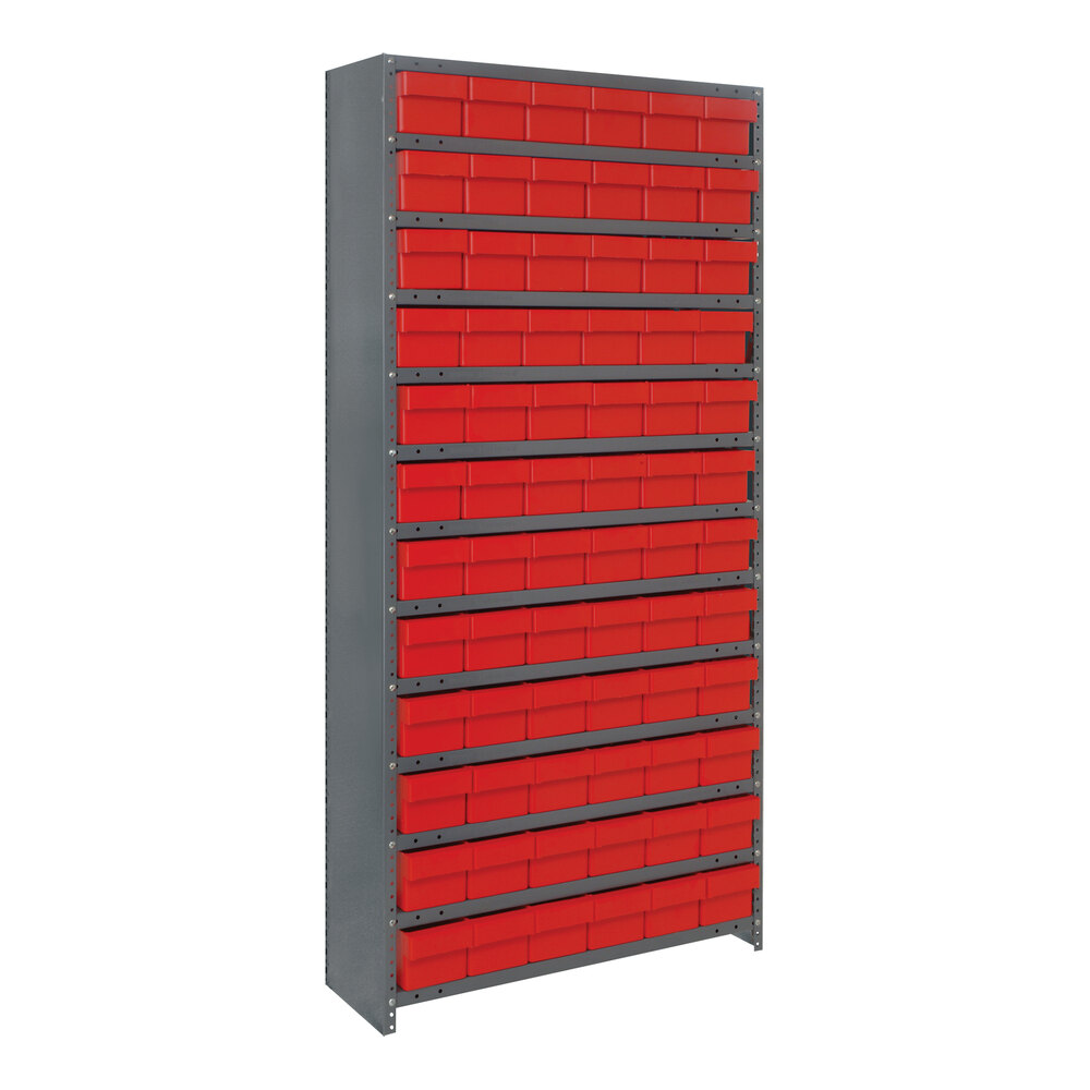 Quantum Super Tuff 36 X 12 X 75 Steel Closed 13 Shelf Euro Drawer quantum-super-tuff-36-x-12-x-75-steel-closed-13-shelf-euro-drawer