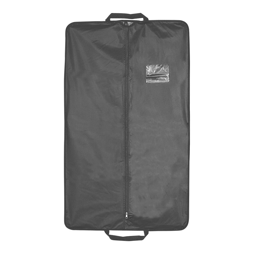 Econoco 20" x 40" Black 6.8 Gauge Vinyl Zippered Garment Bag with