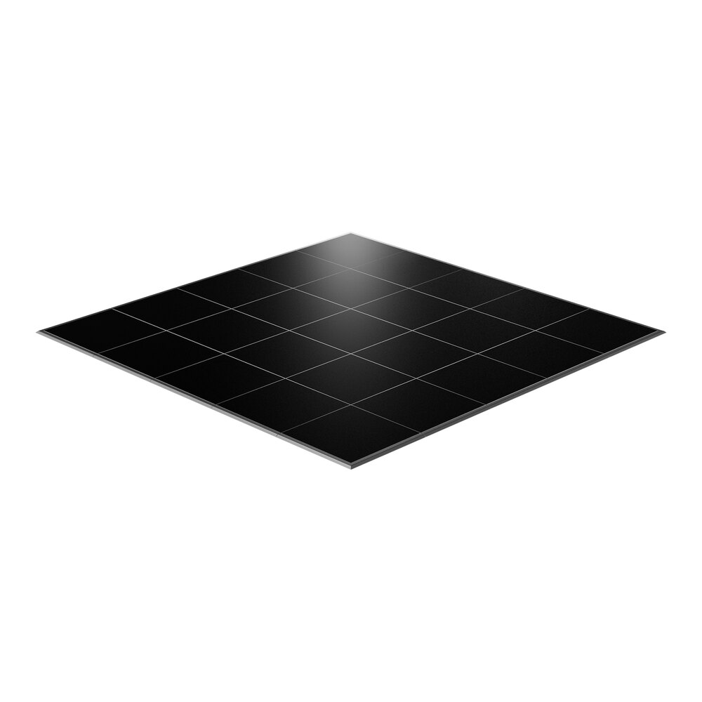 California Portable Dance Floor 20' x 20' Black Composite Laminate Portable Dance Floor