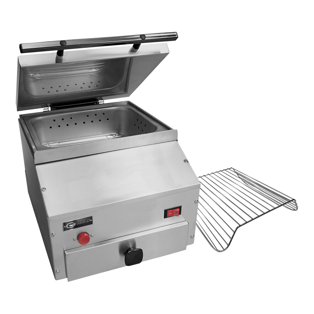 EmberGlo 5400731 ES5PBST 1/2 Size Stainless Steel Electric Countertop