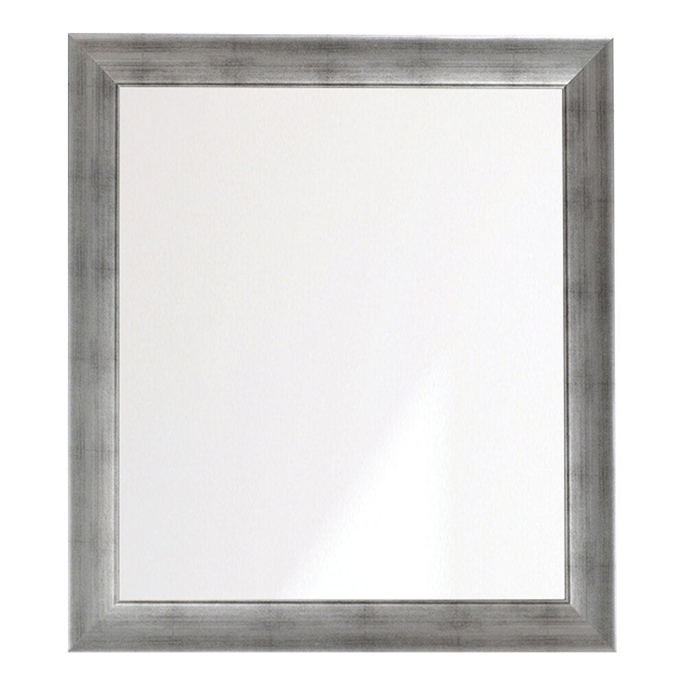 BrandtWorks 32" x 36" Swirled Historic Vintage Silver Finish Mirror