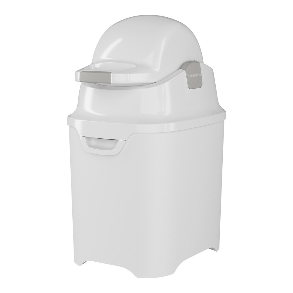 Foundations 9610067 21" White Diaper Pail