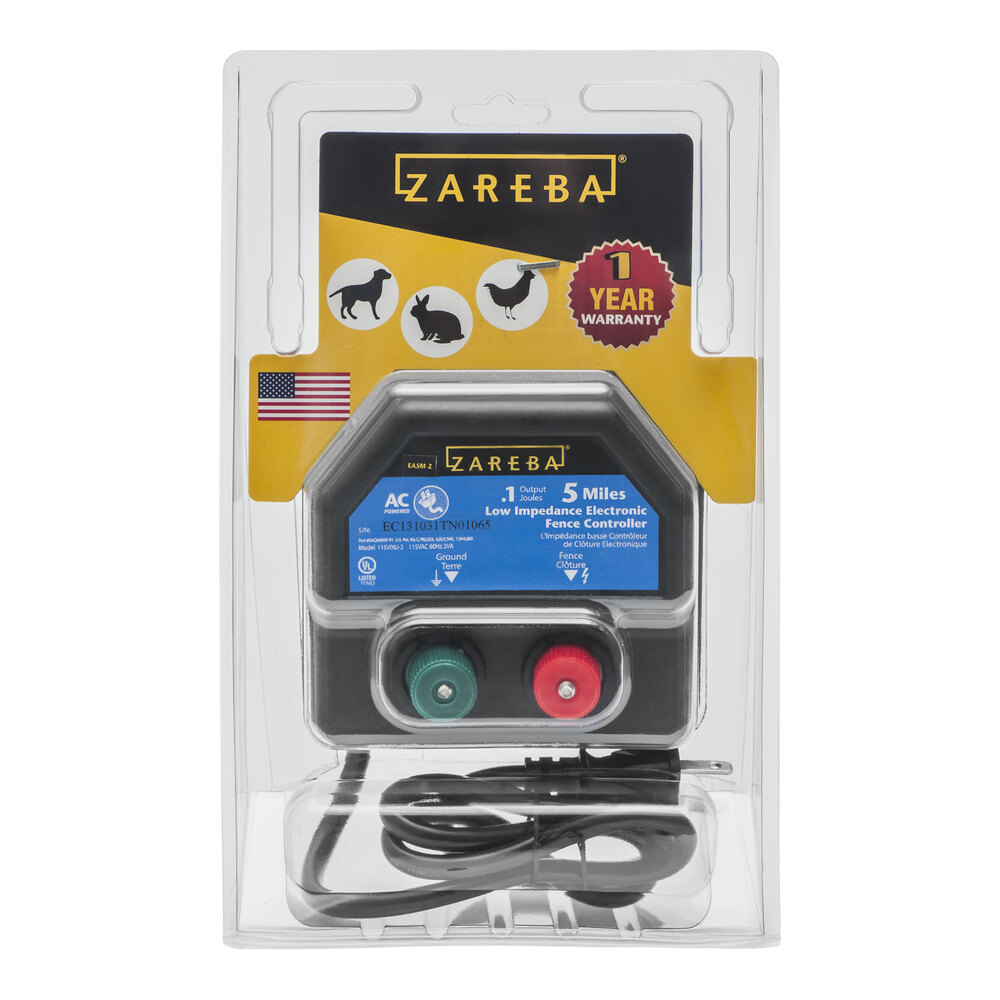 Zareba EA2M-Z Low Impedance Electric Fence Charger, 110 - 120 VAC