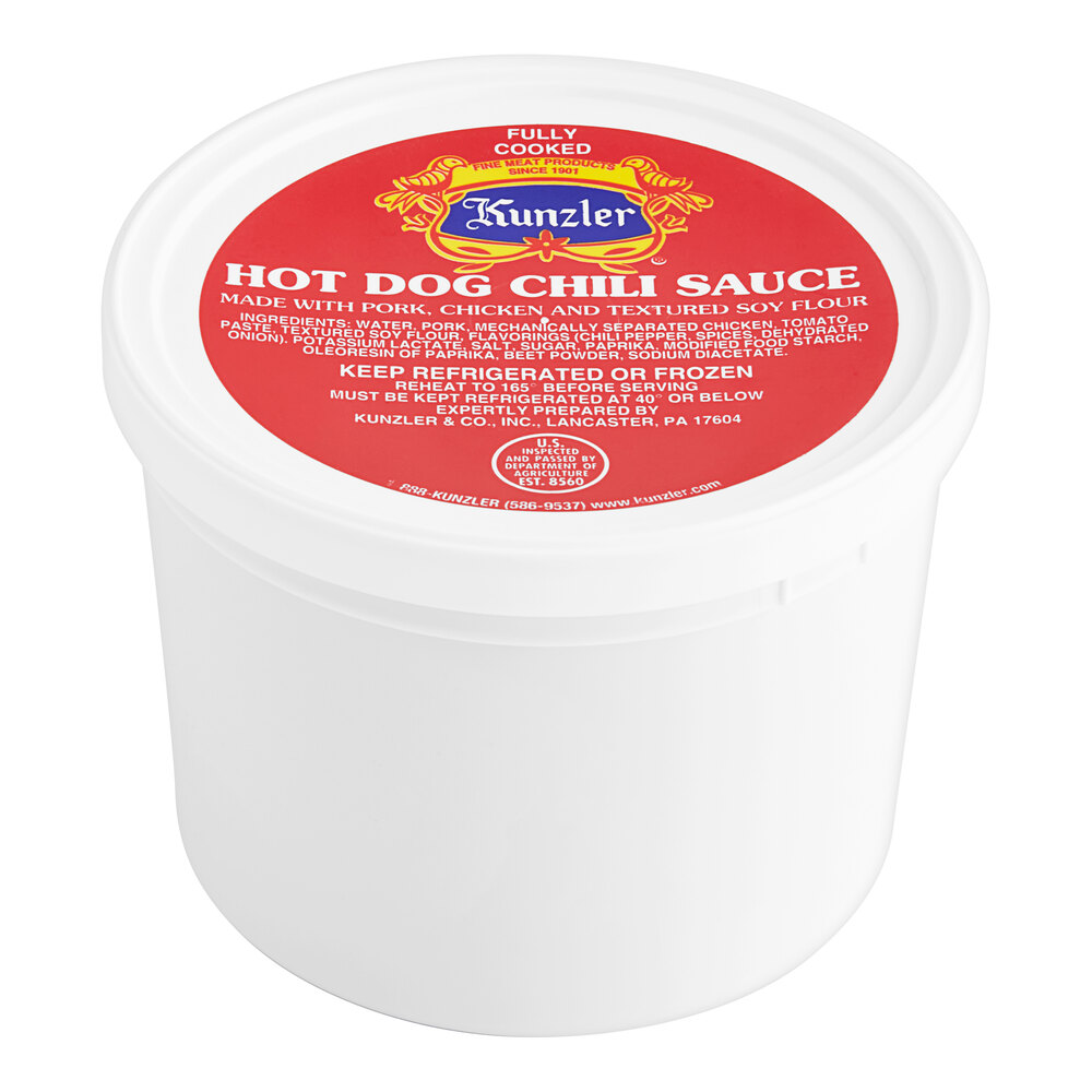 Kunzler Hot Dog Chili Sauce 3 lb. 4/Case
