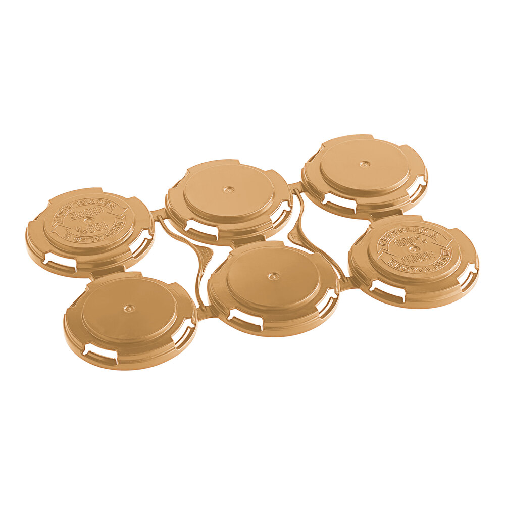 Paktech Clips PakTech Hazelnut Plastic 6-Pack Can Carrier - 510/Case