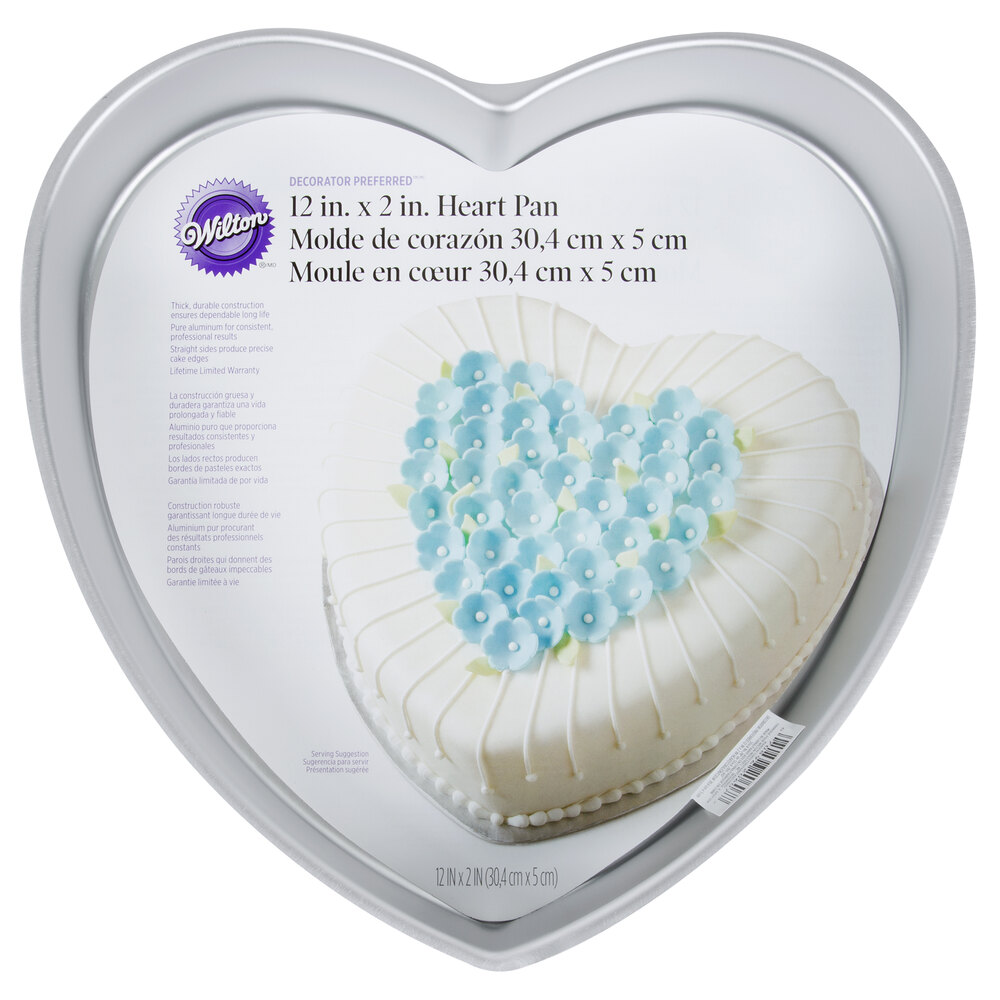 Wilton 2105607 Decorator Preferred HeartShaped Cake Pan 12" x 2"