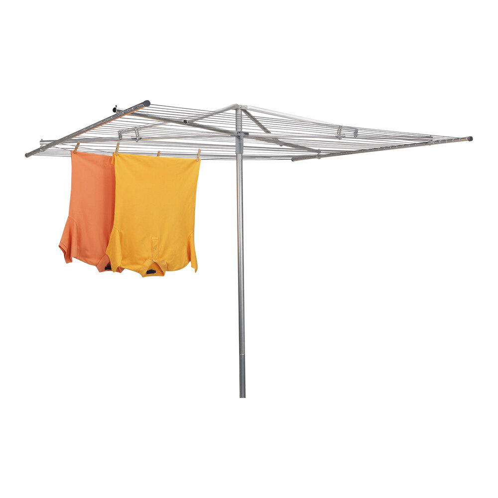 Household Essentials 210 Ft. Aluminum Outdoor Parallel Drying Rack with ...