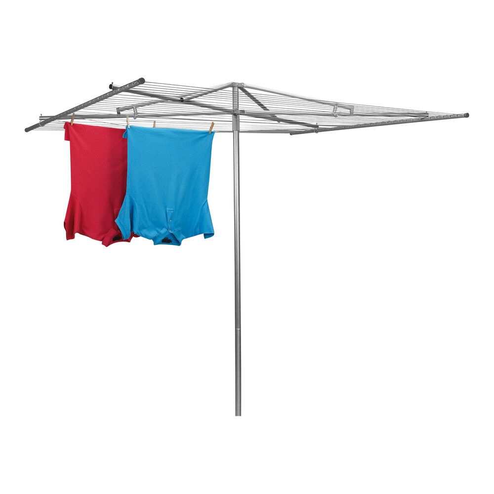 Household Essentials 210 Ft. Steel Outdoor Parallel Drying Rack with 30 ...