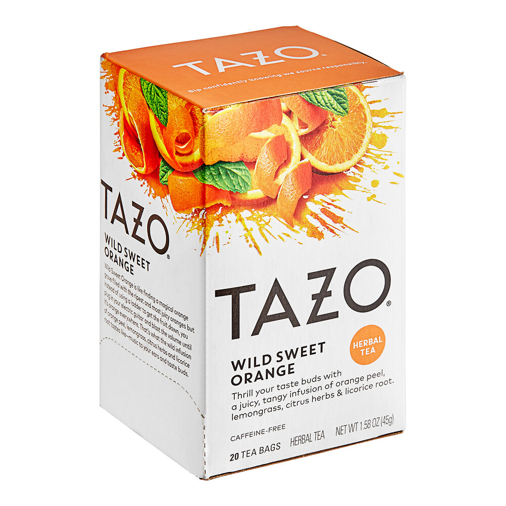 Tazo Wild Sweet Orange Tea Bags - 20/Box