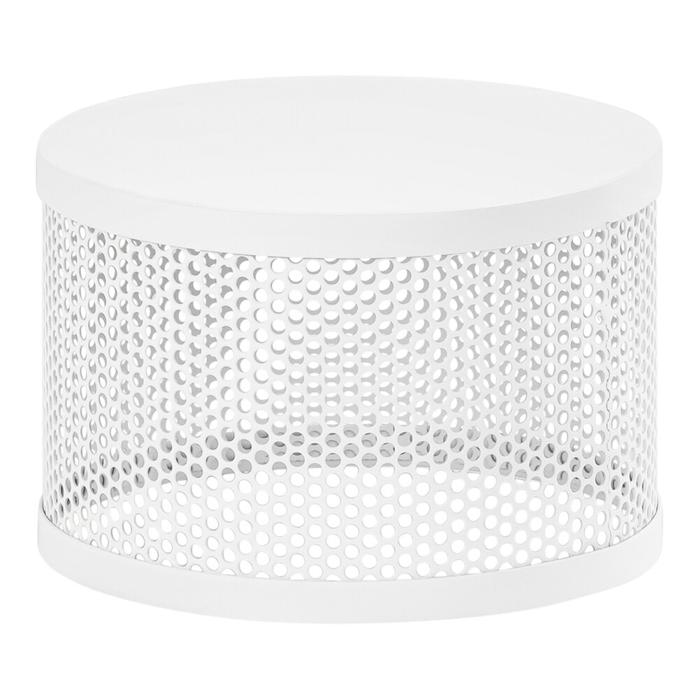 cal-mil-juno-7-1-2-x-5-white-perforated-metal-round-display-stand