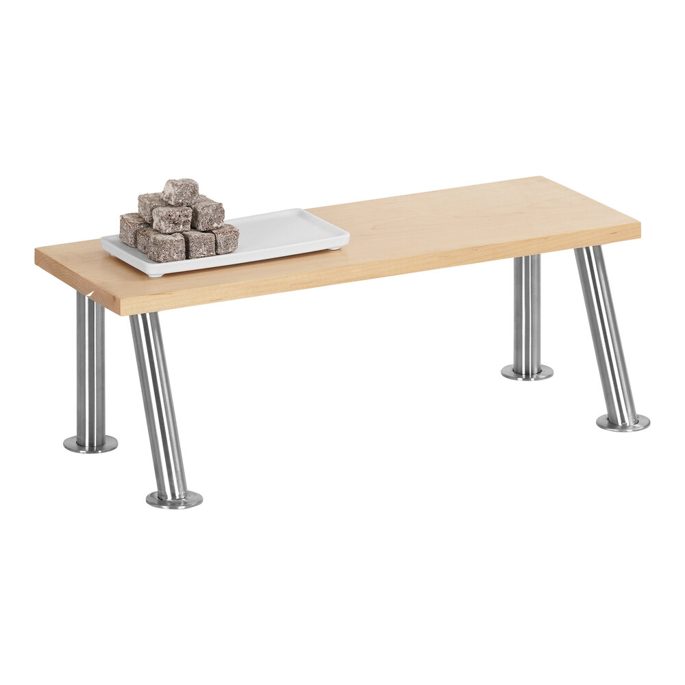 Cal-Mil Blonde 20" x 7" x 7" Maple Rectangle Display Stand with ...