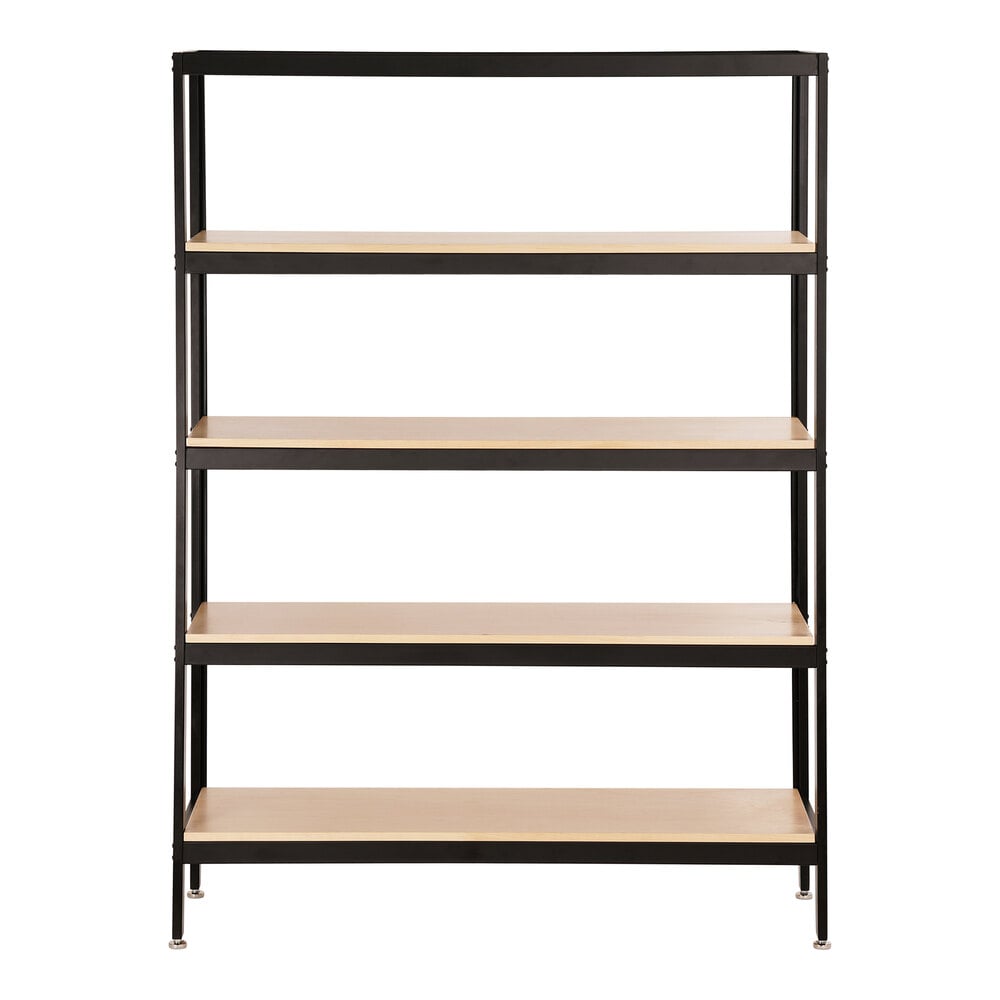 Cal Mil Blonde 48 X 16 X 72 4 Tier Maple Merchandising Shelf Cal mil blonde 48 x 16 x 72 4 tier maple merchandising shelf