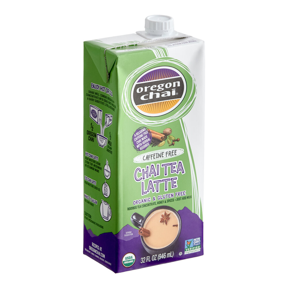 Oregon Chai Organic Caffeine-Free Chai Tea Latte 1:1 Concentrate