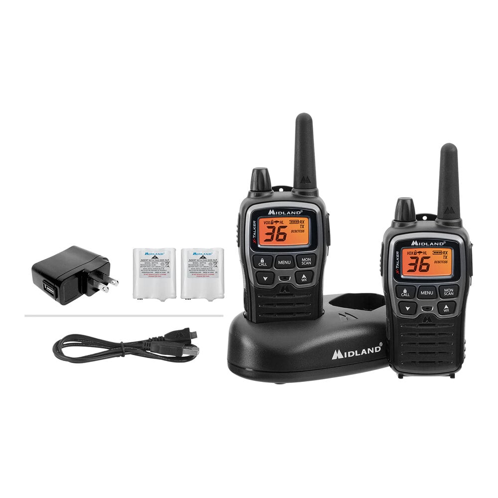 Midland XTALKER Black FRS TwoWay Radio Bundle T71VP3