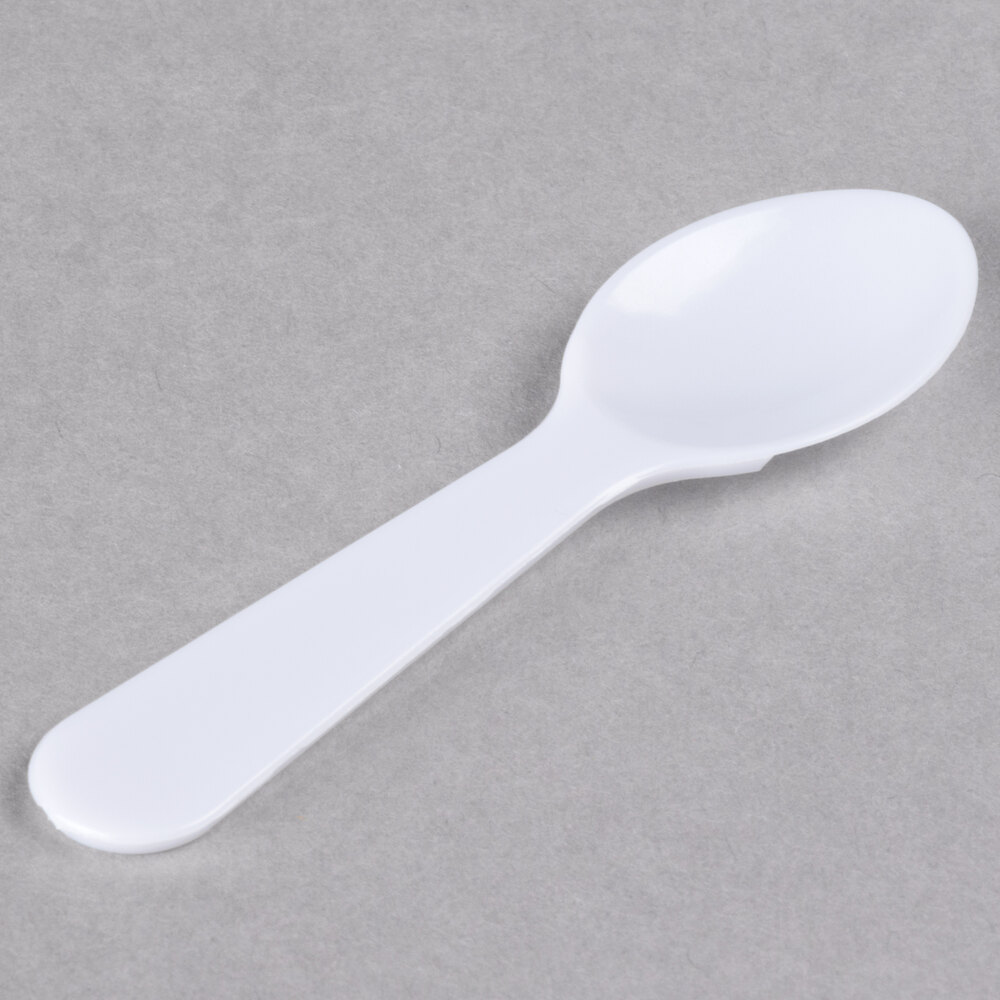 Frozen Yogurt & Small Samples 700 Pack White Mini Tasting Spoons for Ice Cream 
