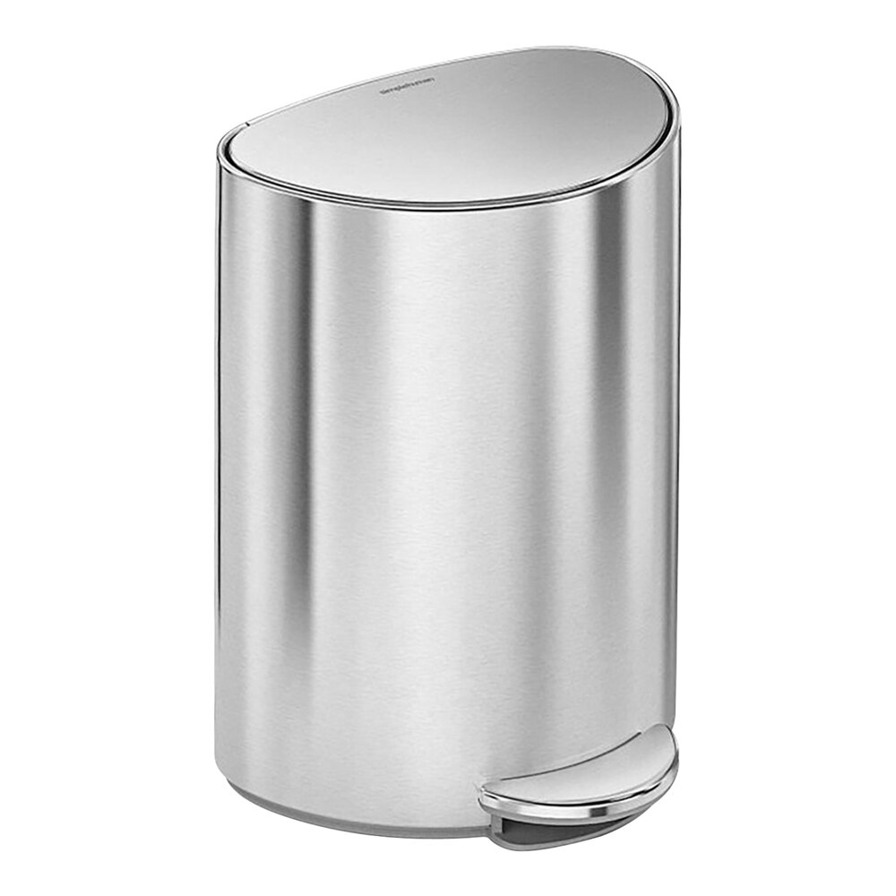 simplehuman CW2106 1.6 Gallon / 6 Liter Brushed Stainless Steel