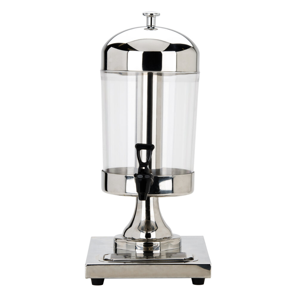Choice 2.1 Gallon Stainless Steel Single Beverage Dispenser