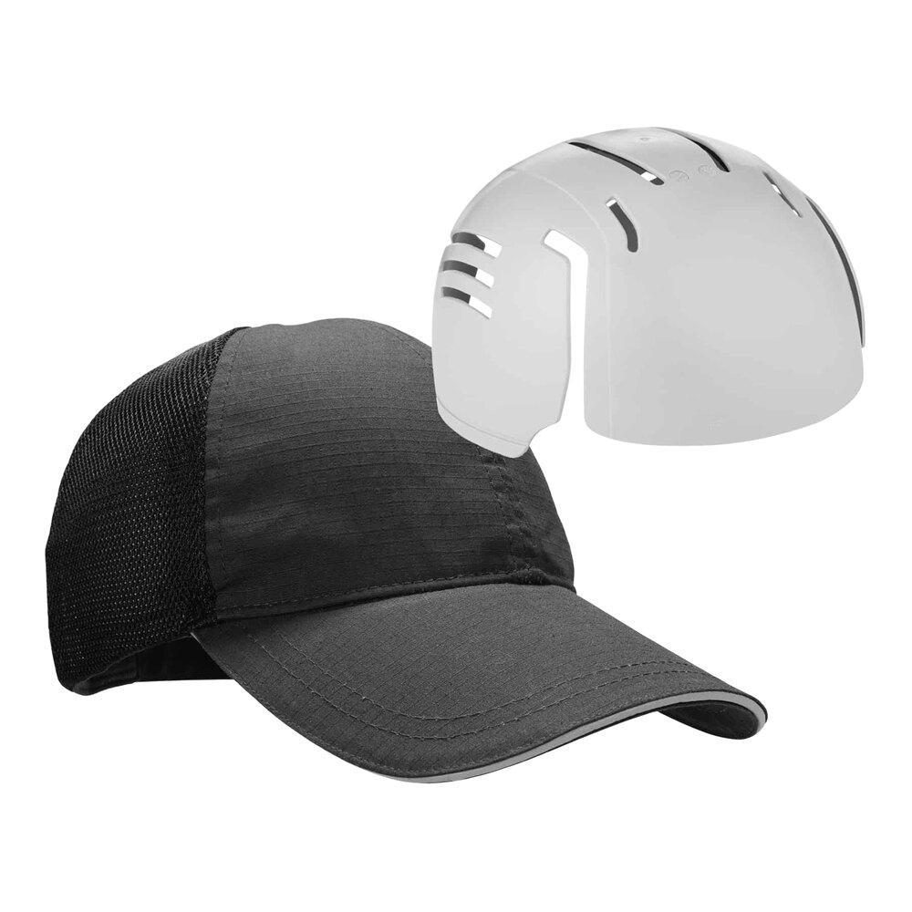 Ergodyne Skullerz 8946 Black Standard Baseball Cap with Bump Cap
