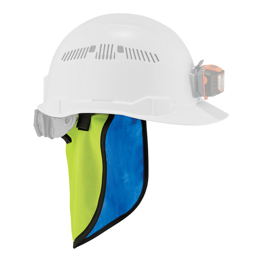 Ergodyne Chill-Its 6670CT Lime Evaporative Cooling Hard Hat Neck