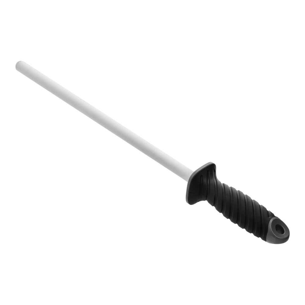 Schraf Round Ceramic Sharpening Rod with TPRgrip Handle