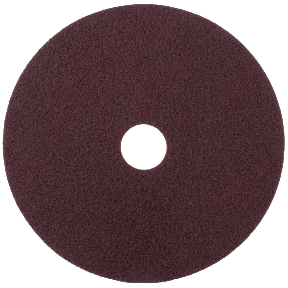 Scrubble by ACS 4720 20" Maroon Thin Line Conditioning Floor Pad