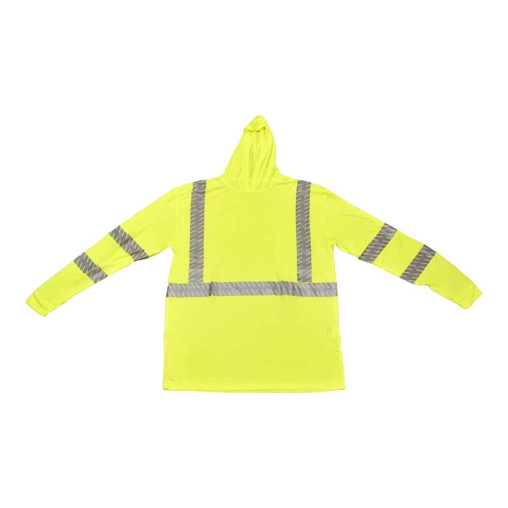 Tingley Class 3 High Visibility Hooded Sweatshirt - 3X-Large, Lime Green, ANSI/ISEA 107 Compliant