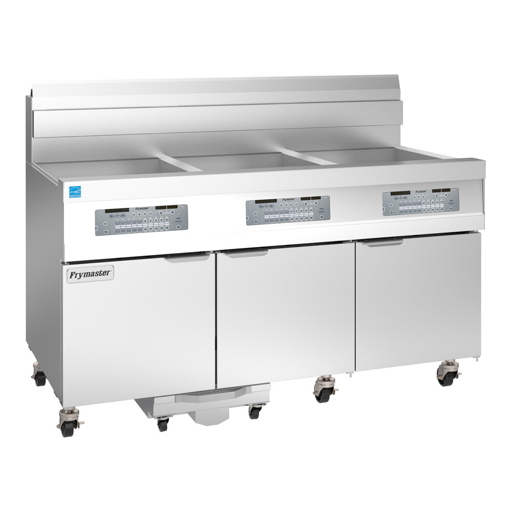 Frymaster 31814GF Oil-Conserving 189 lb. Liquid Propane 3 Unit Floor ...