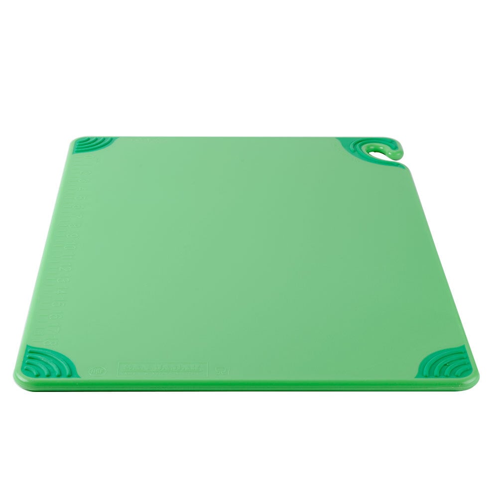 Sure Grip Green Plastic Cutting Board - Non-Slip, Measurement Markers,  Carrying Handle - 18 x 24 - 1 count box