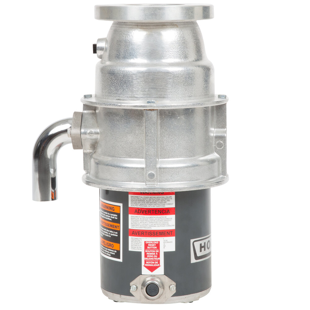 Hobart FD4/751 Commercial Garbage Disposer with Short Upper Housing