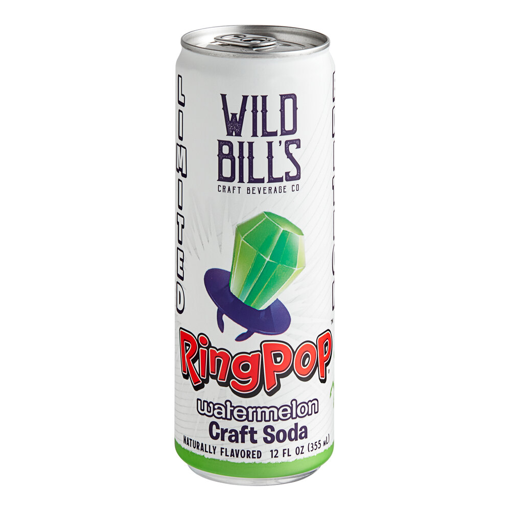 Wild Bill's Craft Beverage Co. Ring Pop Watermelon Soda 12 fl. oz. - 12 ...
