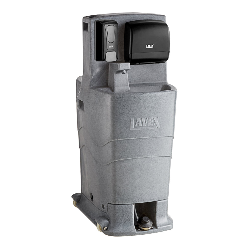 26.4 Gallon Double Mobile Hand Wash Station with Foaming Soap and