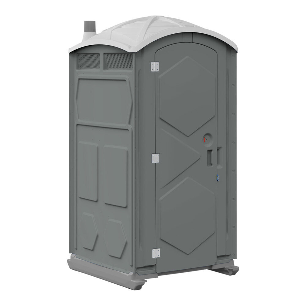 J & J Echo One ET801101X3208 Gray Portable Restroom - Knockdown