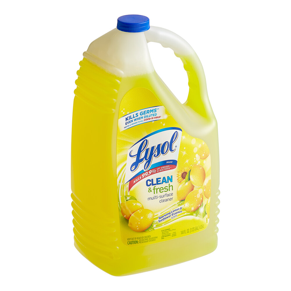 Lysol RAC77617 144 oz. Sparkling Lemon Sunflower Essence Scent