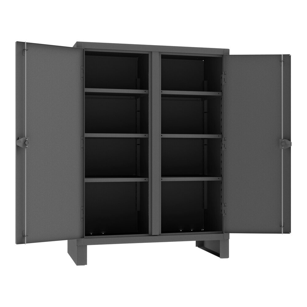 Durham Mfg 48" x 24" x 66" 12 Gauge Steel 6-Shelf Double Shift Cabinet ...