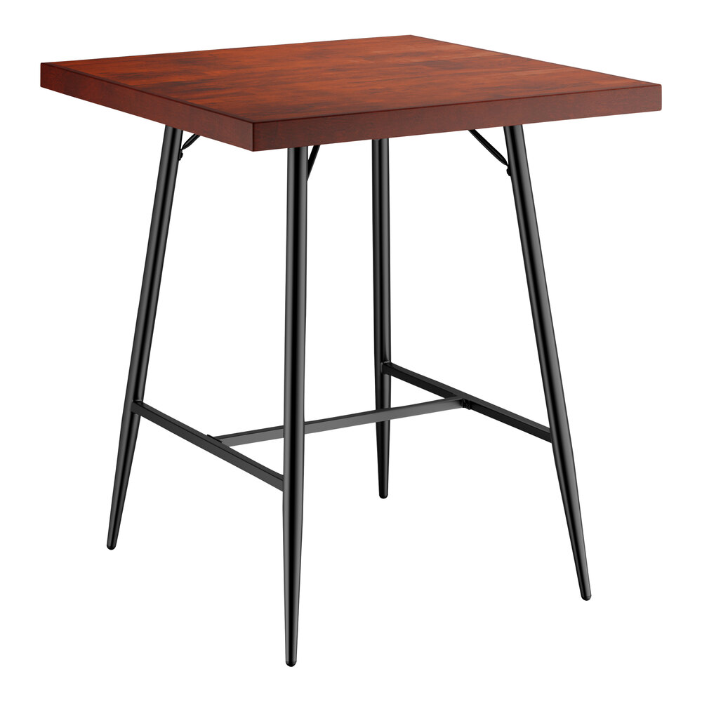 Lancaster Table & Seating Mid-Century 36" x 36" Bar Height Butcher ...
