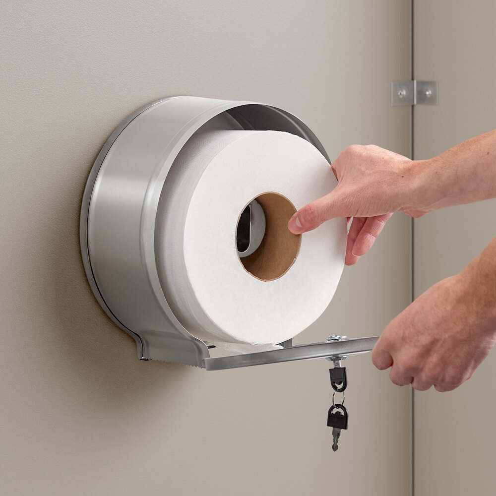 JOYRACER Recessed Stainless Steel Toilet Paper Holder – Space-Saving Wall-Mounted Tissue Dispenser