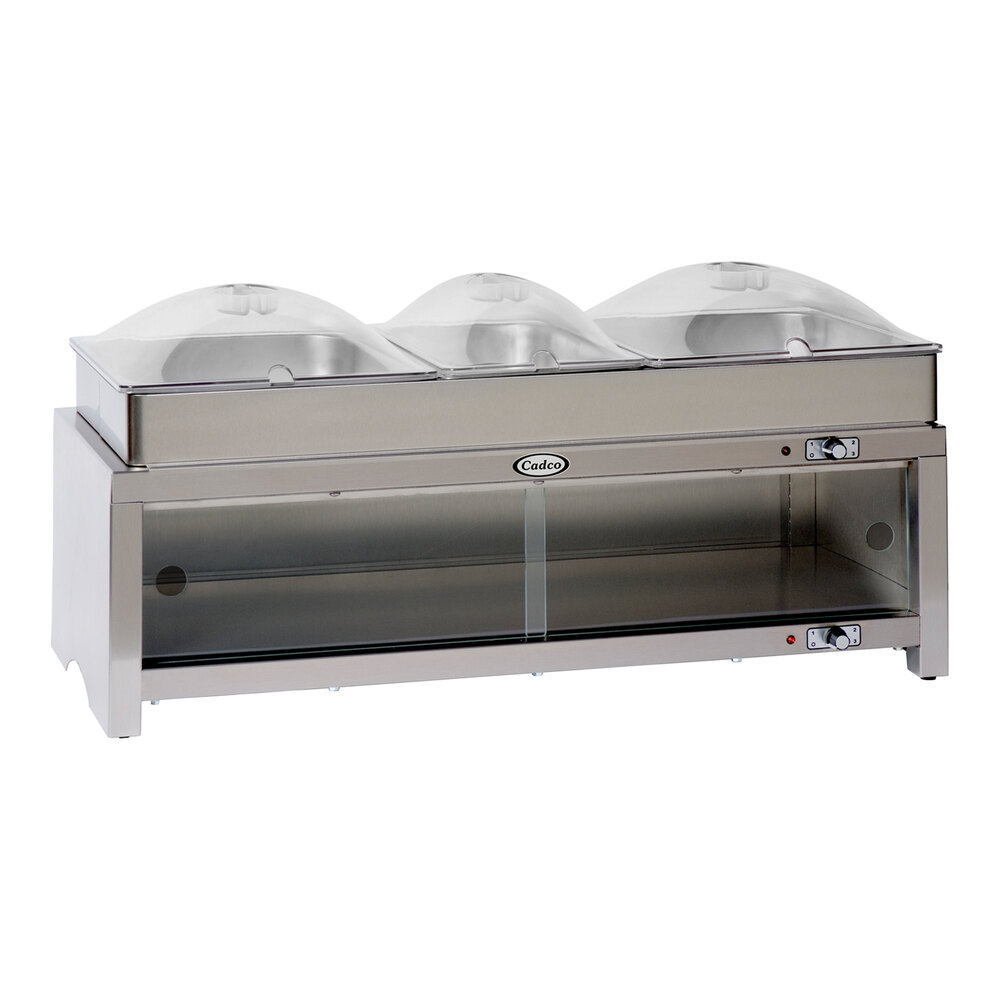 Server Countertops Cadco CMLB-CSLP Countertop Warming Cabinet with Buffet Server Top and ...