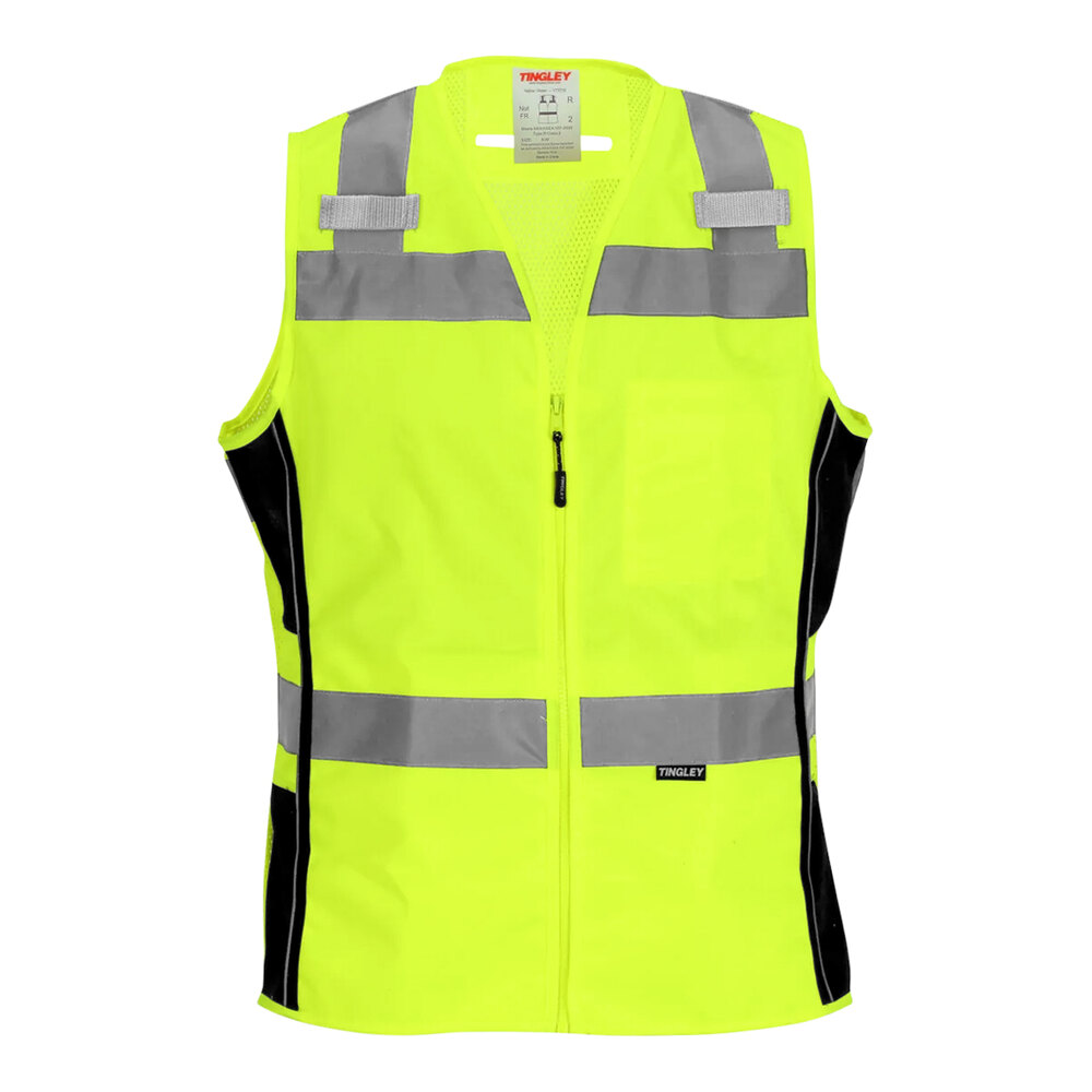 Tingley Type R Class 2 HiVis Lime Women's Mesh Safety Vest V73732.XXSXS XXS / Extra Small