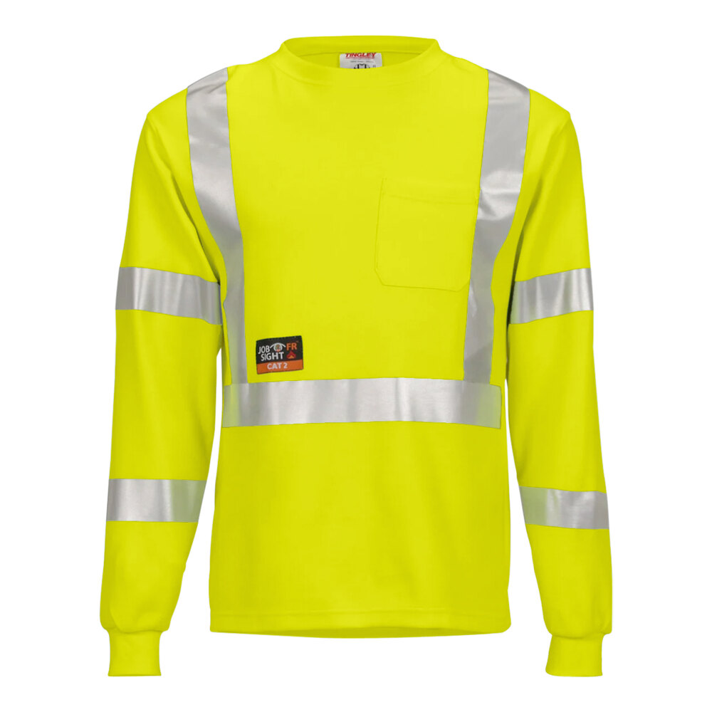 Tingley Job Sight FR Type R Class 3 Hi-Vis Lime Flame-Resistant