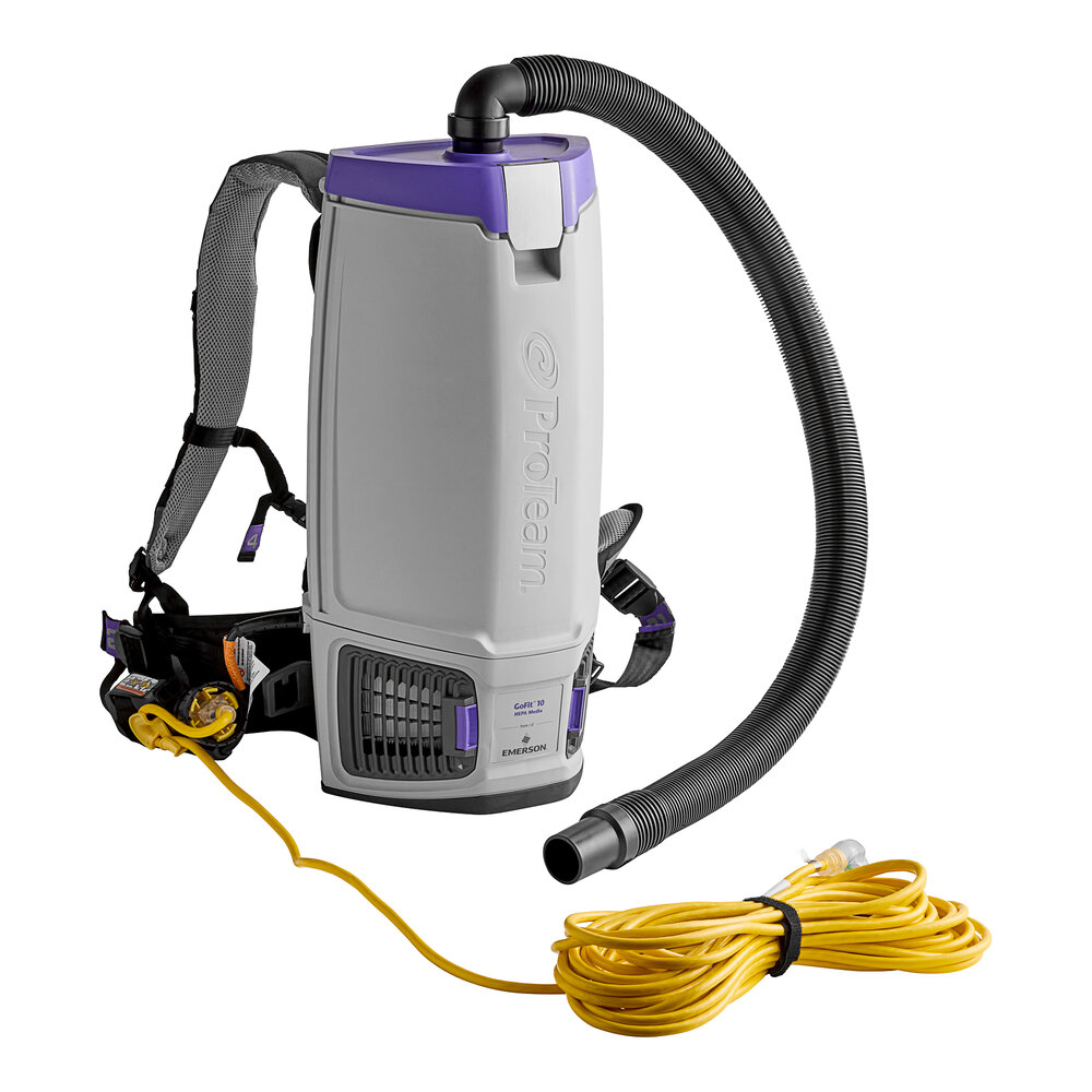 ProTeam GoFit® 10 107689 10 Qt. Backpack Vacuum with 107098 Xover Multi ...