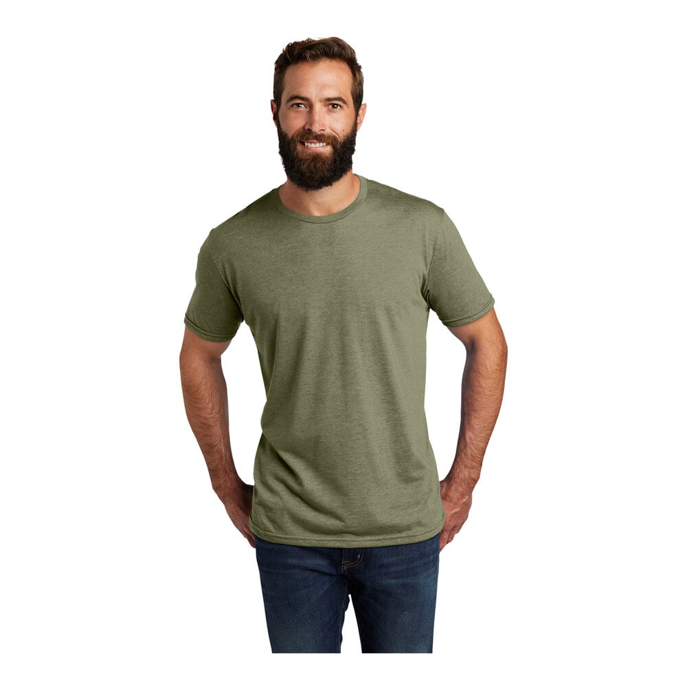 AllMade AL2004 Unisex Customizable Olive You Green Short Sleeve T-Shirt ...