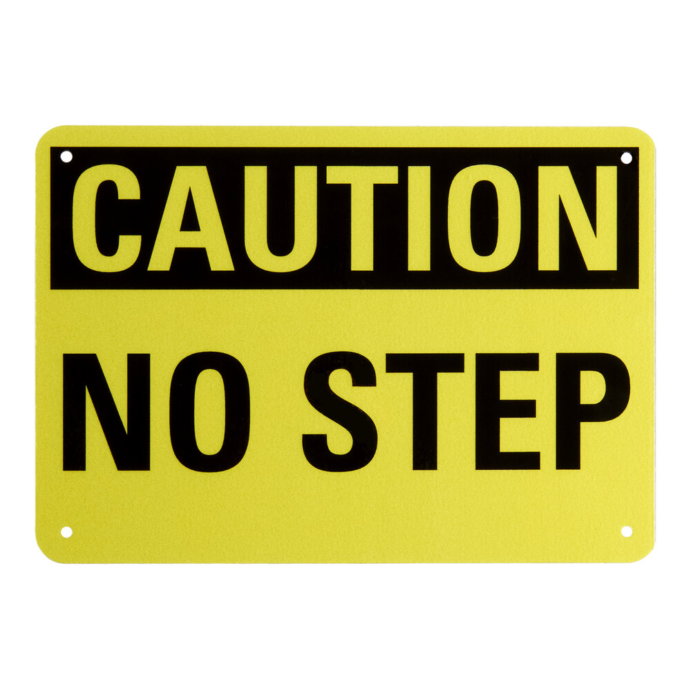 No Step Machine Sign Lavex 10