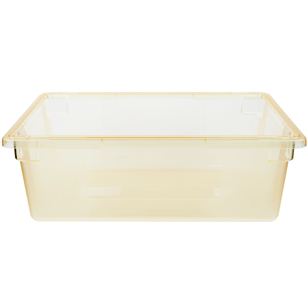 Carlisle 10622C22 StorPlus Yellow Food Storage Box 26" x 18" x 9"