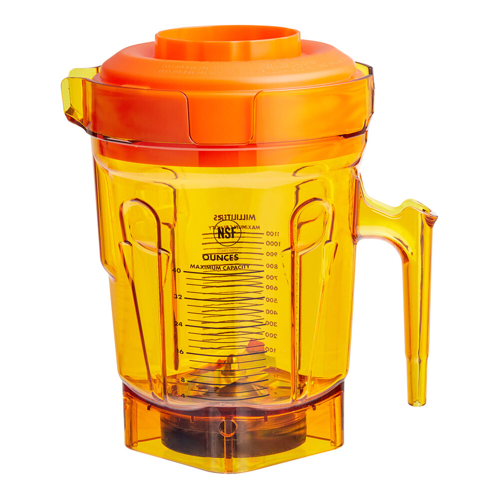 Vitamix 071775 Accelerate 40 oz. Orange Tritan™ Jar with Blade and