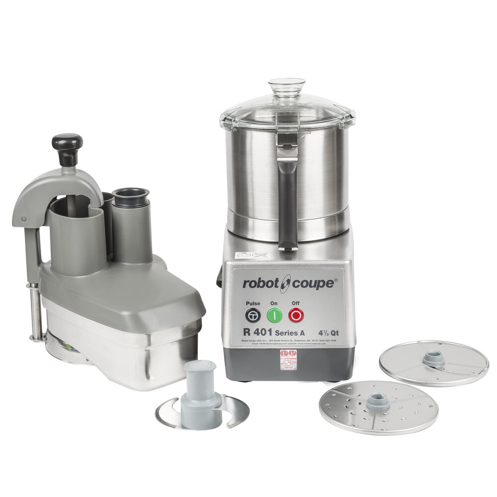 Robot Coupe R401 Combination Food Processor w/ 4.5 Qt. Bowl