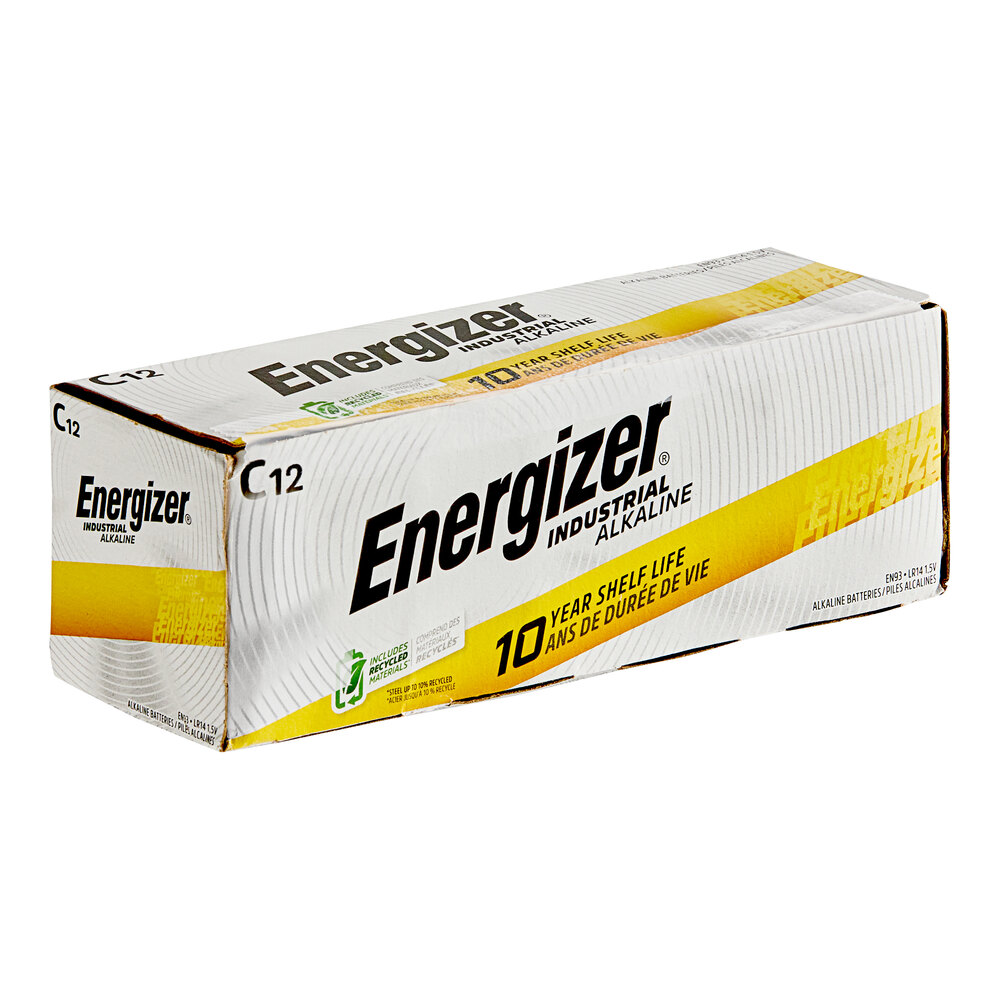 Lot De 6 Piles Energizer Taille C - Alcalines, 1.5V, Pour Appareils Peu Gourmands - MN1400