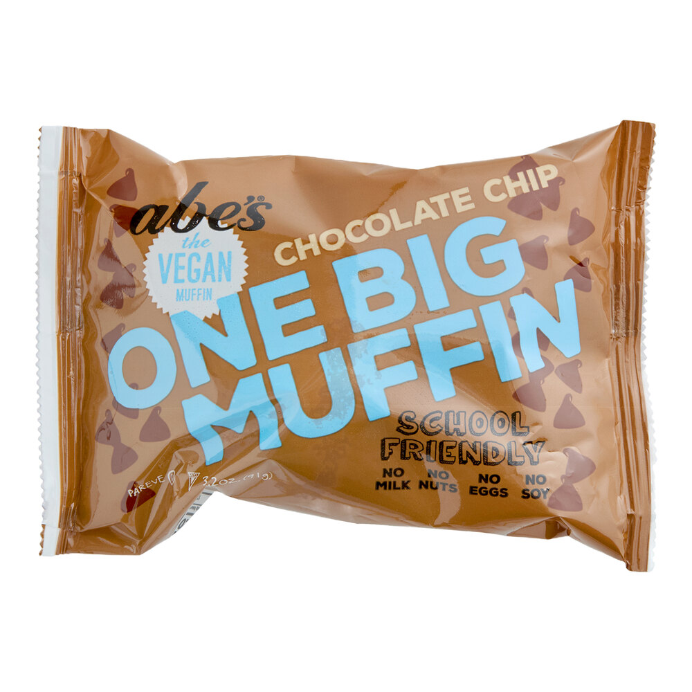 Abe's One Big Muffin Individually Wrapped Vegan Chocolate Chip
